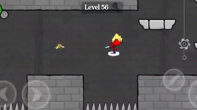 Red Stickman | Animation vs Stickman Fighting | Level 51-60 | Walkthrough смотреть онлайн