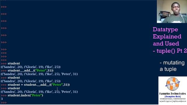 Datatype Explained & Used [tuple()] - Pt. 2 смотреть онлайн