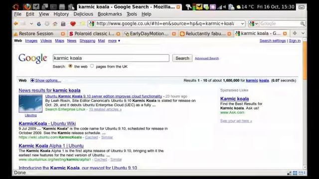 Karmic Koala On Acer Aspire One