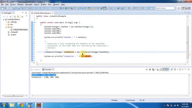 LinkedList (Constructor which accepts Collection) | Java Collection Framework смотреть онлайн