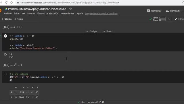 Curso Pandas 08 Aplicar funciones, min max lambda unicos ordenar y agrupar смотреть онлайн