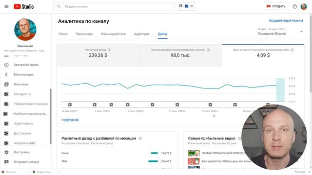 Сколько платит Ютуб за 1000 просмотров в 2022 году. [ПАЛЮ ЦИФРЫ] смотреть онлайн