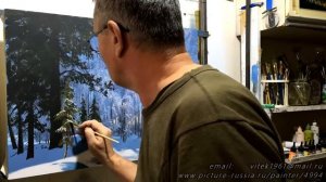 Ясный день  Пишем акрилом  Художник   композитор  Юшкевич Виктор