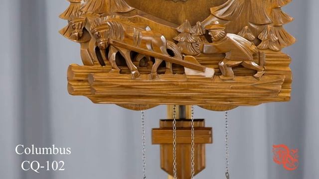 Настенные часы Columbus CQ-020 с кукушкой "Земледелец" смотреть онлайн