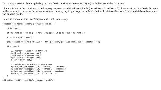 Wordpress: update_post_meta not working in action hook смотреть онлайн