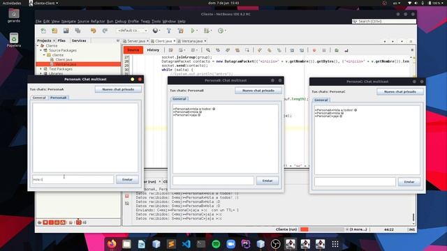 Chat Multicast Java смотреть онлайн