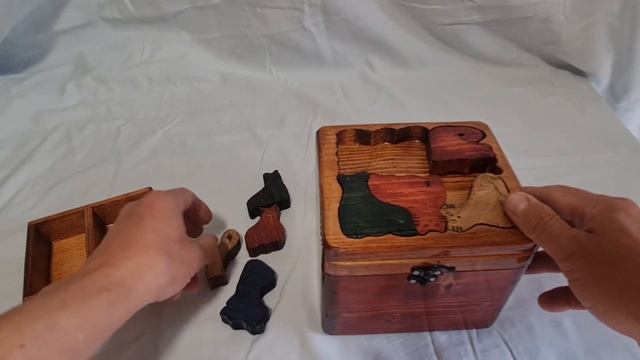 шкатулка с пазлом КОТИКИ