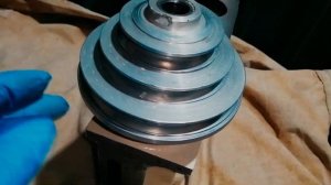 2М112. Запрессовка шкива привода шпинделя на шлицевую втулку сверлильной бабки (г.Бобров)