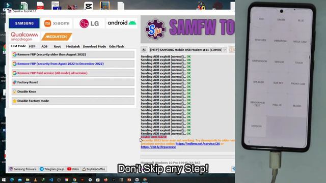 Samsung FRP Bypass Android 13 2023 | ADB Enable Fail New Security | Samfw FRP Tool V4.7 Update