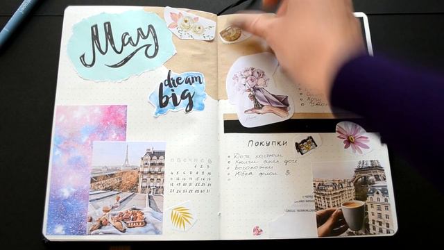МАЙ 2020 Оформление ежедневника Bullet journal смотреть онлайн