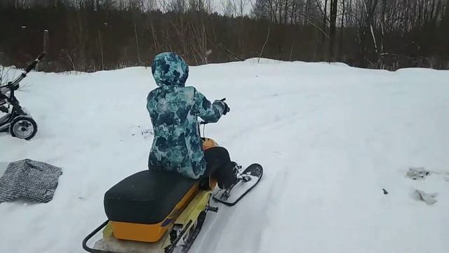 Снегоход Бурлак первый выезд смотреть онлайн