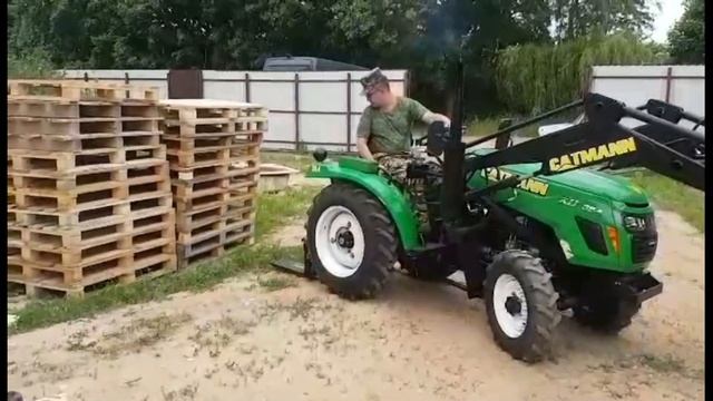 Минитракторы CATMANN XD-35.4 с вилочным погрузчиком смотреть онлайн