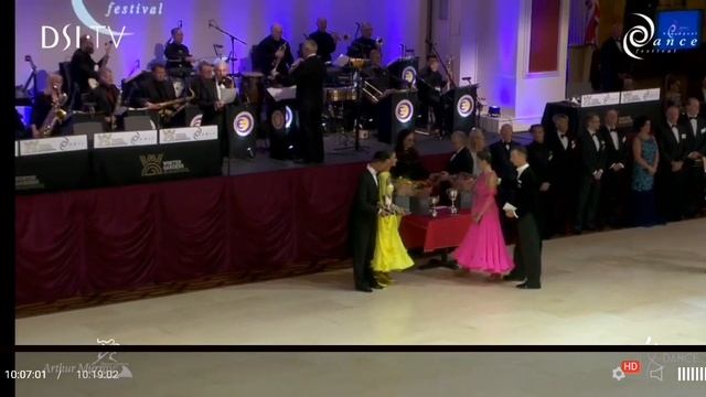 Prize presentation Senior Ballroom Championship Blackpool Dance Festival 2022 смотреть онлайн