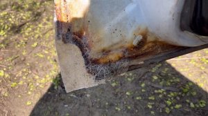 Дэу Нексия n 150 в перепродаже. Освежаем пороги, восстановление угла двери. Сколько заработаем?