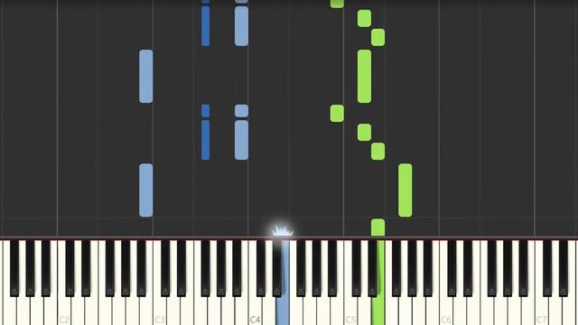 The Doors - People Are Strange - Very easy and simple piano tutorial synthesia cover смотреть онлайн