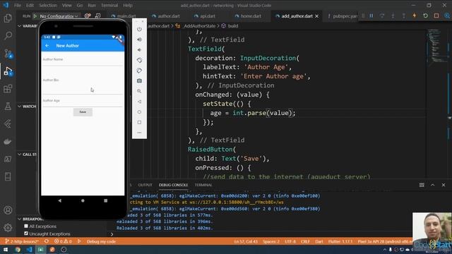 75- Flutter Networking - http - Send more data to the internet смотреть онлайн