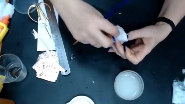 Снеговик из ваты. 1 часть изготовление туловища смотреть онлайн