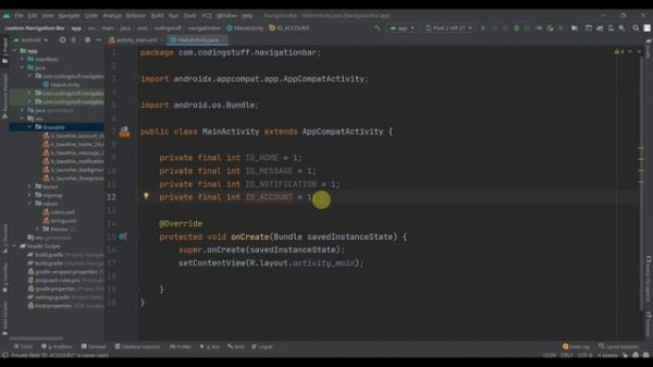 Custom Bottom Navigation Bar | Android Studio 2021 |