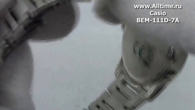 Мужские японские наручные часы Casio BEM-111D-7A смотреть онлайн
