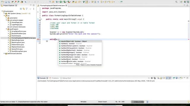 Java Program for printing String and numbers in table format смотреть онлайн