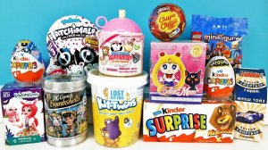 15 Киндер Сюрпризов, Unboxing Kinder Surprise SMOOSHY MUSHY, DC Bombshells, СЕЙЛОР МУН,Фиксики,ТАЧКИ