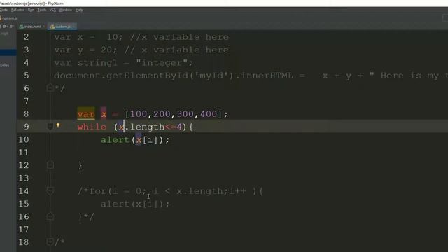 While loop in JavaScript смотреть онлайн
