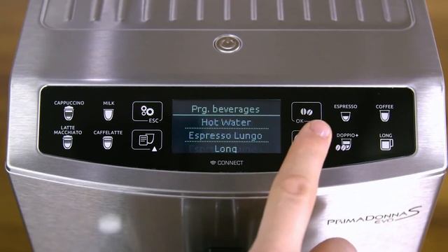 Кофемашина De’Longhi PrimaDonna S Evo. Познакомьтесь с меню кофемашины. смотреть онлайн