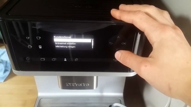 Miele CM-6100 Service Menü (KD-Programmierung) смотреть онлайн