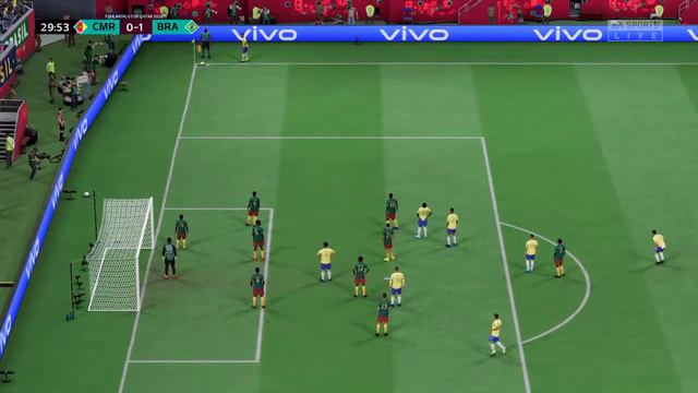 Brasil vs Cameroon World Cup Match Qatar 2022 efootball pes Preview Gameplay simulation смотреть онлайн