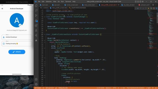 44.View User Profile Picture | UI Design | Chat App In Flutter смотреть онлайн