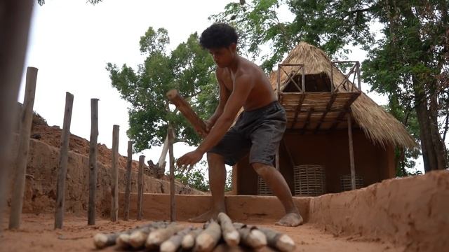 Build Amazing High Castle Jump House To Underground Swimming Pool For Entertainment In Forest смотреть онлайн