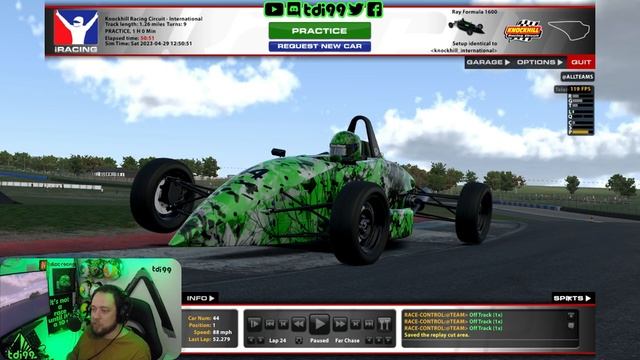 iRacing Track Guide Knockhill | Ray FF1600 | W7 S2 2023 | 51:774 смотреть онлайн