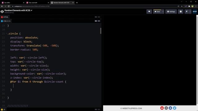 Random Elements with SASS / SCSS | Bokeh Lights Background Effect in CSS смотреть онлайн