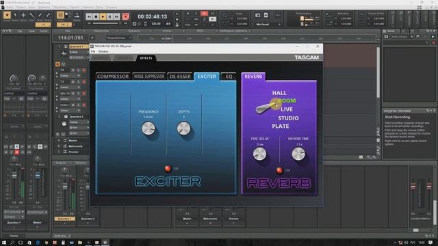 2 вольта для петличного микрофона в TASCAM US - 366, MIDI клавиатура в LMMS смотреть онлайн