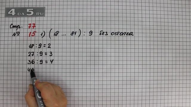 Страница 77 Задание 15 (Вариант 1) – Математика 3 класс Моро – Учебник Часть 1 смотреть онлайн