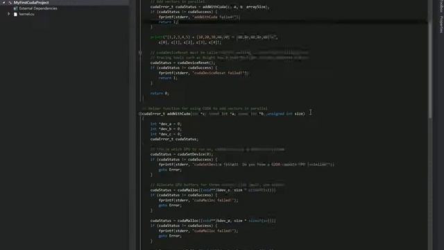 First Cuda tutorial, make nvidia cuda runtime project смотреть онлайн