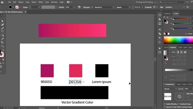 How to Convert Raster Gradient Color Image to Vector Gradient смотреть онлайн