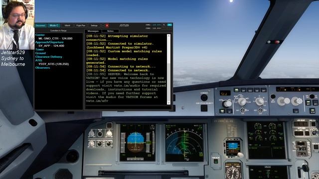 FSlabs A321 & Hoppies ACARS on Vatsim Milkrun Monday, Sydney - Melbourne смотреть онлайн