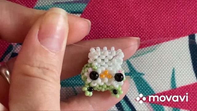 Вторая часть видео,туловище. Амигуруми гусь в шапке лягушки #амигурумиизбисера смотреть онлайн