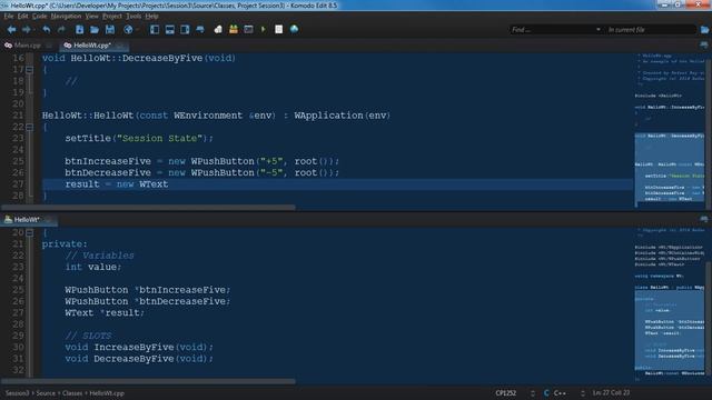 0036 Wt C++ and Session Part V смотреть онлайн