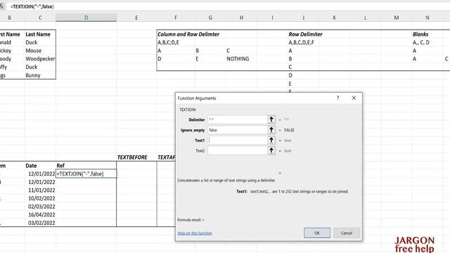 Excel: Join text together using the TEXTJOIN function смотреть онлайн