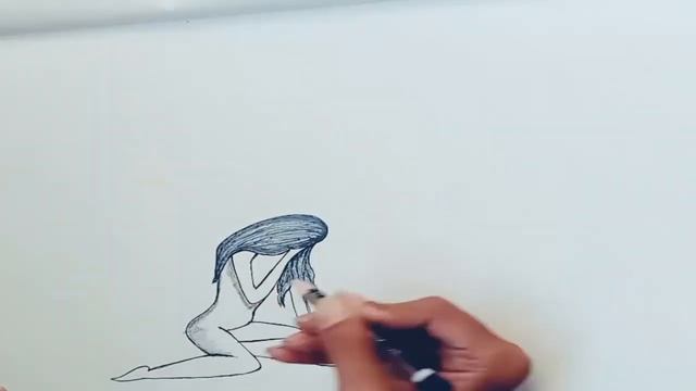 How to draw broken Angel sketch step by step смотреть онлайн