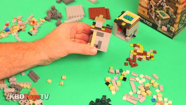 Lego Minecraft - Micro World, The Village #21105 - Time Lapse Build смотреть онлайн