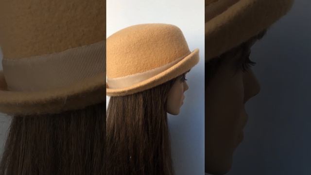 Шляпка валяная Прикосновение солнца #felt #войлок #шляпы #шляпка смотреть онлайн
