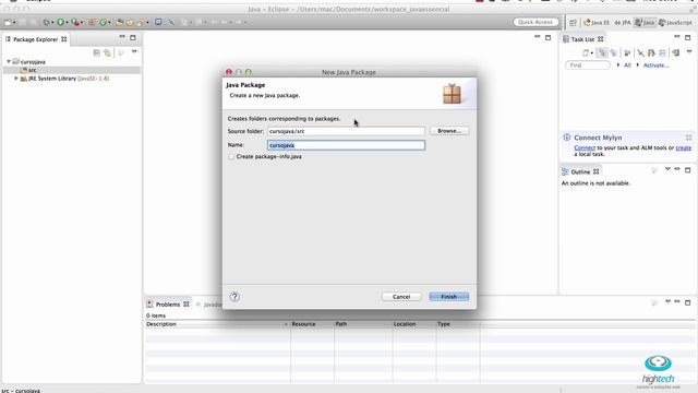 Aula 08 - Criando primeiro Projeto Java no Eclipse смотреть онлайн