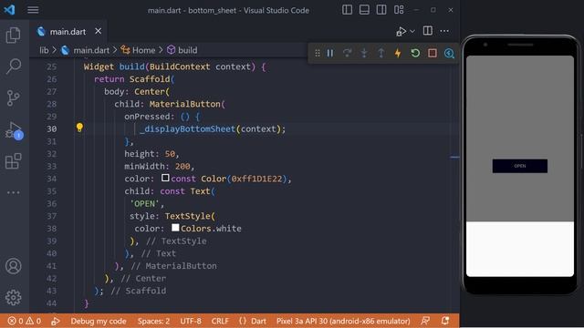 Flutter Tutorial - Bottom Sheet in Flutter смотреть онлайн