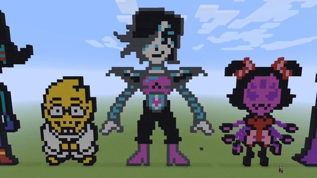 Undertale Characters Pixel Art - Minecraft PS4 Edition смотреть онлайн