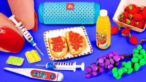 18 РЕАЛИСТИЧНЫХ МИНИАТЮРНЫХ ПОДЕЛОК ДЛЯ КУКОЛКИ БАРБИ