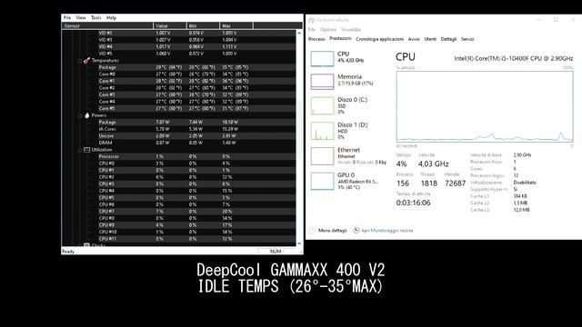 i5 10400f - Intel Stock Cooler vs DeepCool Gammaxx 400 v2 смотреть онлайн