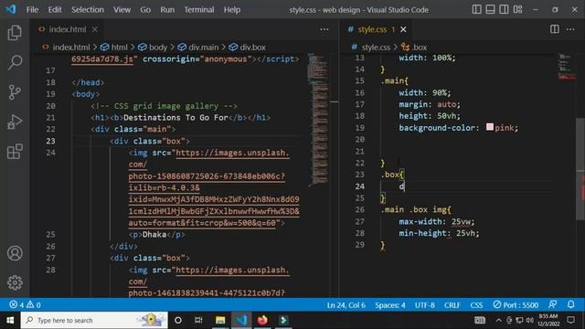 Desgin image gallery using css grid | css grid project in bangla смотреть онлайн